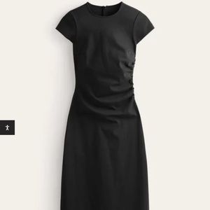Boden side ruched jersey midi dress